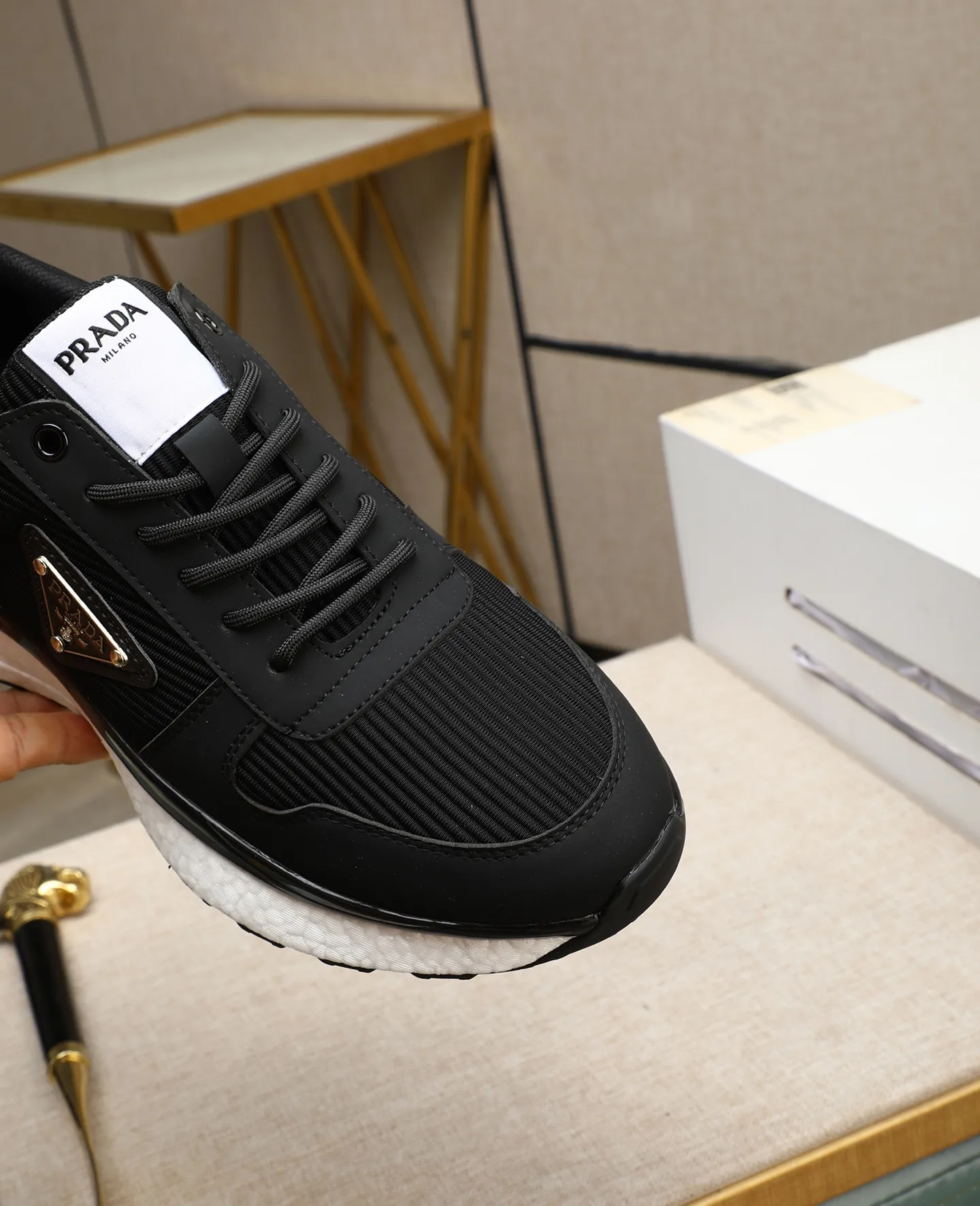 Men's shoes💰460🌹🌹[PRADA—Prada] latest model🙈original replica! 👟👟👟Available here. The workmanship is top-notch. The upper is made of Italian 🇮🇹Imported calfskin. ❗️Breathable genuine leather lining @Suitable for travel. The original version has an enlarged engraved sole, making it suitable for all kinds of travels, showing low-key luxury. Let quality speak for itself. Color: Size: 38-44